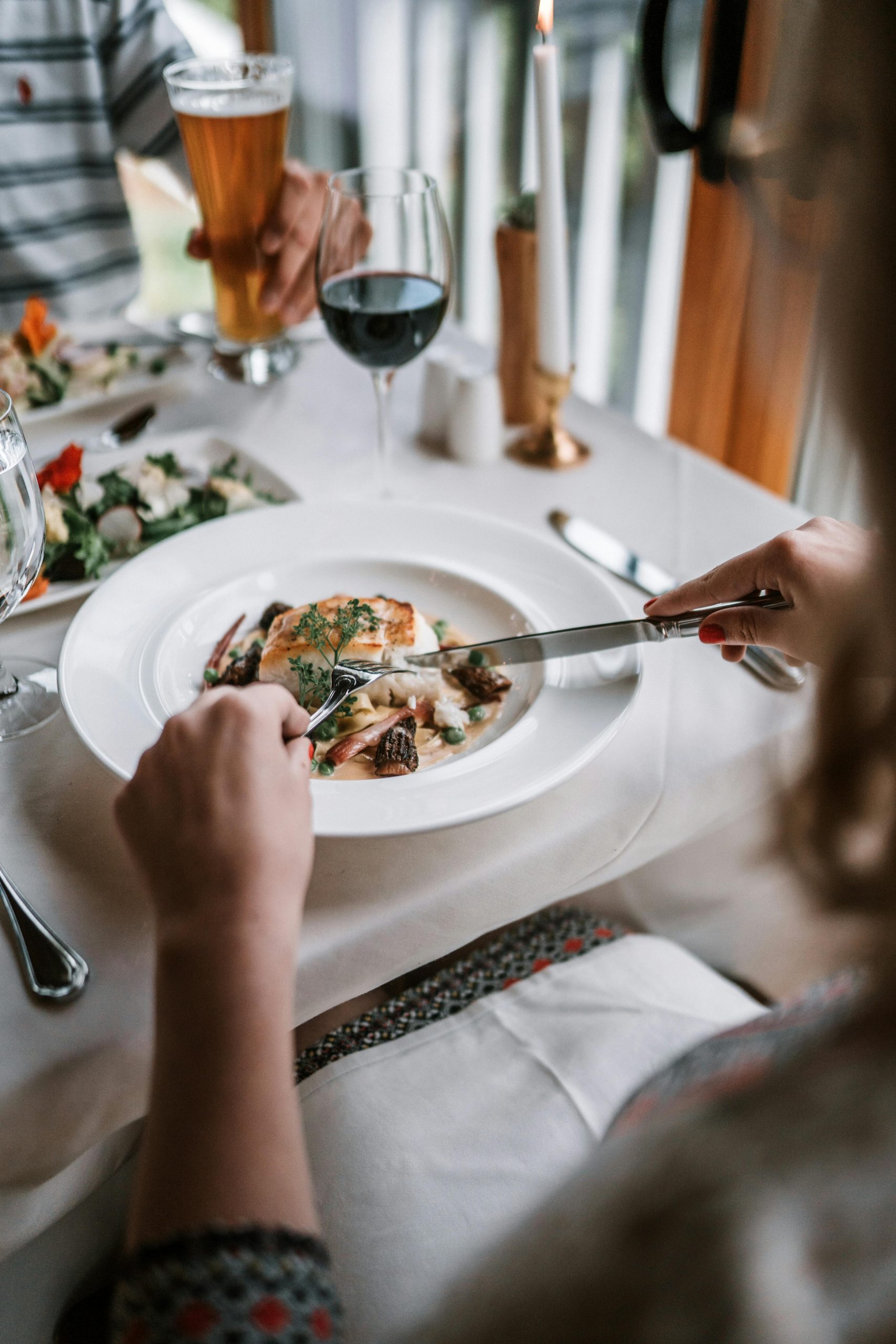 Should you drink 1 beer with a meal when your out?